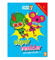 Süper 1 Takım Süper Renkler Boyama Kitabı - 1
