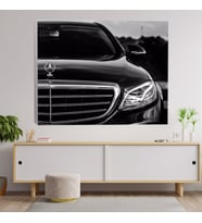 Mercedes E Serisi Araba Temalı Dekoratif Kanvas Tablo
