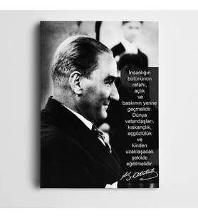 Atatürk Refah Kanvas Tablo