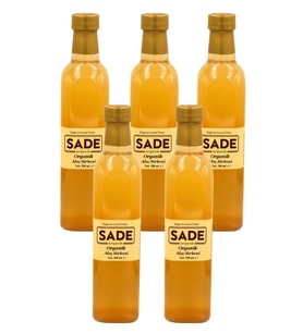 SADE ORGANİK ALIÇ SİRKESİ 5 x 500 ML