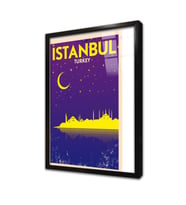 İstanbul Çerçeveli Cam Tablo