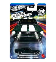 Hot Wheels Gümüş Serisi Hızlı Ve Öfkeli Rüya Dizisi - 1967 Özel Mustang [Yeşil] 3/5-1: 64 Ölçekli Di (Çok Renkli)