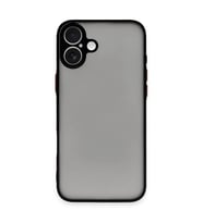 Apple İphone 16 Plus Kılıf Montreal Silikon Kapak - Siyah