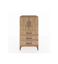 Hyperion Komodin 2 Raflı 3 Çekmeceli 2 Kapaklı 60x44x106 Çam-Çam