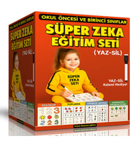 Okul Öncesi ve Birinci Sınıflar İçin Süper Zeka Eğitim Seti (YAZ-SİL)