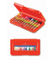FABER CASTELL PLASTİK ÇANTALI 12 RENK PASTEL BOYA