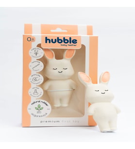 HUBBLE DOĞAL BEBEK DİŞ KAŞIYICI VE OYUNCAĞI (%100 DOĞAL KAUÇUK) TAVŞAN
