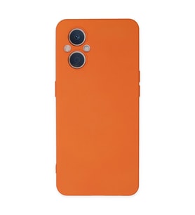 Oppo Reno 7 Lite Kılıf Nano İçi Kadife Silikon - Turuncu