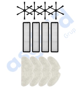 Dreame D10S, D10S PRO, D9 MAX GEN2 Uyumlu 4 Yan Fırça 4 Filtre 4 Mop PKT-iasgf0000251