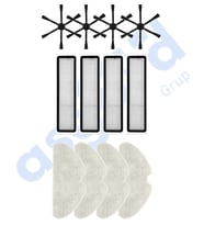 Dreame D10S, D10S PRO, D9 MAX GEN2 Uyumlu 4 Yan Fırça 4 Filtre 4 Mop PKT-iasgf0000251