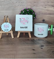 Anneler Günün Kutlu Olsun Anne Hediye Seti Kupa Bardak T Kulplu, Dekoratif Taş, Anahtarlık Anneye Doğum Günü Anneler Günü Hediyesi (Model 8)