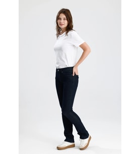 #KadınPantolon Koyu Indigo Denim Boot Cut Kesim Monica24 Rahat Kadın Jean Pantolon