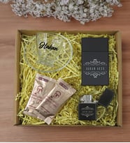 BK Gift Kişiye Özel İsimli DTF Cam Kahve Fincanı & Türk Kahvesi & Sigara Kutusu & Çakmak Hediye Seti-6, Sevgiliye Hediye, Arkadaşa Hediye, Doğum Günü Hediyesi