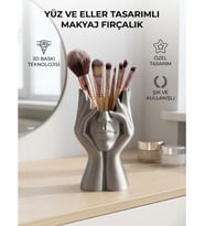 Özel Tasarım Eller ve Yüz Makyaj Fırça Düzenleyici