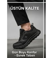 PureWalk Unisex Siyah Beyaz KalınTabanlı Spor Ayakkabı - Hafif Esnek Günlük Yürüyüş Sneaker Rahat Koşu ve Şehir Ayakkabısı