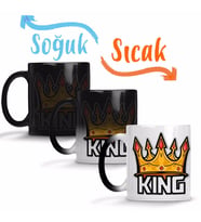 King Taç Sihirli Kupa Bardak Porselen