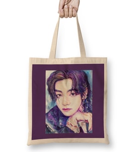 Bts Taehyung Bts Butter 03 Bez Çanta Uzun Saplı