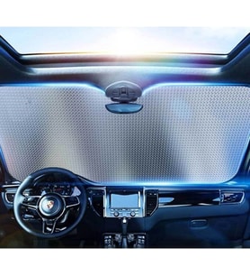 Mey İthalat® Araç Ön Cam Güneşlik UV ve Isı Koruma Katlanabilir Toyota Corolla Skoda Superb Dacia Du