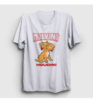 Presmono Unisex Beyaz Houdini Melvins T-Shirt 447508tt (Beyaz)