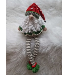 Noel Baba Ely Amigurumi Organik Oyuncak
