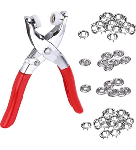 Metal Çıtçıtlı Düğme Pensesi ve Düğmesi (25 Set)