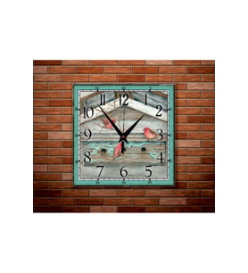 bilge Tasarım retro Duvar Saati 35 x 35 CM (Karışık)