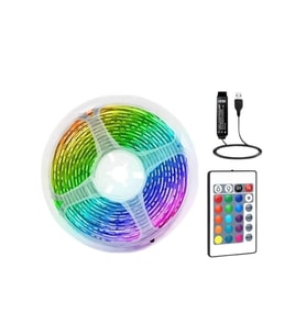 Rgb Şerit Led 10 Metre Led Işık Kumanda İle Kontrol Rgb
