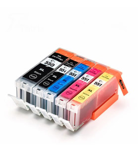 Photo print® Canon Pgı-550Xl, Clı-551Xl 5 Renk Muadil Kartuş (Çok Renkli)