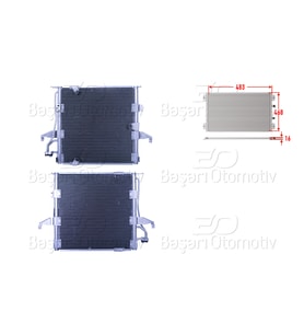 BMW 3 Serisi E36 1990-1996 Klima Radyatörü 483x468x16