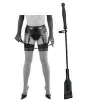 ETSMagaza Fetish Organic Leather Gerçek Deri Fetiş Kamçı