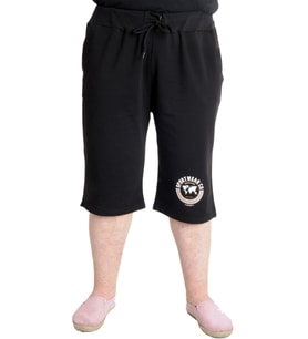 Mode XL Büyük Beden Erkek Kapri SPORT WEAR CO 23505 Siyah