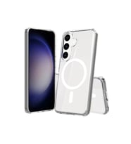 Samsung Galaxy S24 Kılıf Magneticsafe Şeffaf Silikon - Şeffaf