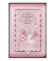 VICTORIA'S JOURNALS 525-2089 MY MELODY AYNALI SERT KAPAK A6 192 SAYFA 100 GR. RENKLİ SAYFALAR GÜNLÜK