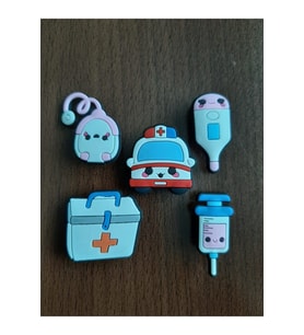 Odaburada Terlik Süsü-Terlik Tokası Sağlıkçı-Doktor-Hemşire 5'li Set