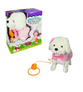 PFT-B025 PELUŞ TASMALI YÜRÜYEN KÖPEK PEMBE