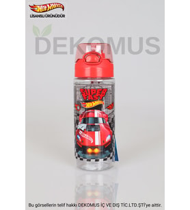 DEKOMUS İLE YENİ SEZON LİSANSLI HOT WHEELS TRITAN MATARA 500 ML