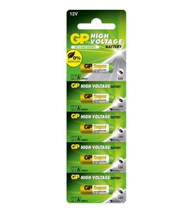 GP 27A 12V İnce Alarm Pili 5'li Paket 