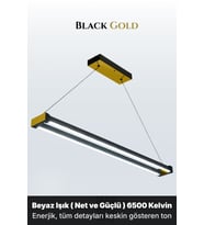 Vega Silver Lineer LED Sarkıt Avize – Kumandalı Dim Edilebilir – Aşağı Işık