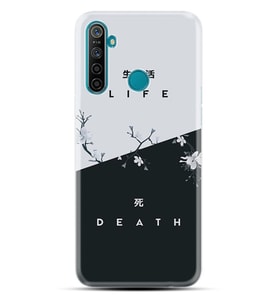 Realme 5i 5 Pro 6i 7 Pro 8 Kılıf Desemli Silikon Life and Death 1339