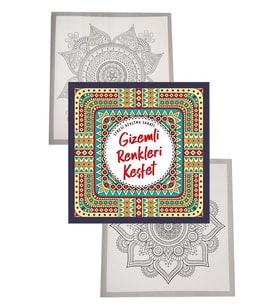 Gizemli Renkleri Keşfet Büyüklere Boyama Kitabı 1 Adet Nesil Boyama Kitabı Büyükler İçin Mandala Stresi Azaltma Sanatı