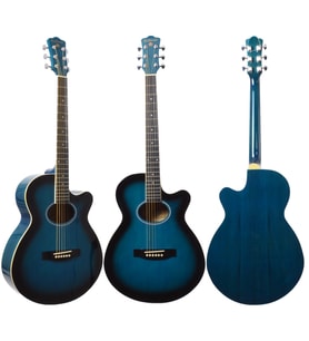 Extreme Xa35bls Akustik Gitar (mavi Burst)  Çelik Tel Dengeli Akustik Ton