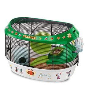 Ferplast Stadium Hamster Kafesi Siyah 49x34x33Cm