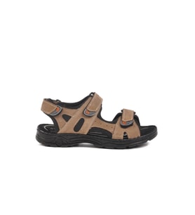 Ayakmod Kum Nubuk Erkek Çocuk Cırtlı Spor Sandalet 1305 G (Kum)