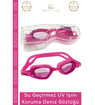 Premium Ayarlanabilir Kayış Su Geçirmez Uv Işını Koruma Silikon Plastik Antifog Kutulu Deniz Gözlüğü