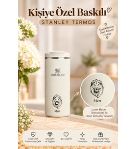 Kişiselleştirilebilir Stanley The Transit Fliptop Termos 0.35L Özel İsim ve Tasarımlı Hediye