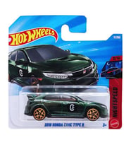 Hot Wheels 2018 Honda Civic Type R - Yeşil (1/64) JJK87