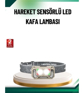 Şarjlı Wave Sensörlü LED Kafa Feneri Outdoor Kullanım