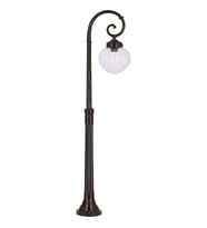 AVONNI BSU-68187-1BSY-M1-B Siyah Boyalı Dış Mekan Aydınlatma E27 Aluminyum ABS Akrilik Cam 35cm