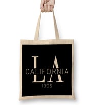 LA California Slogan Bez Çanta Uzun Saplı