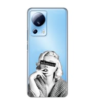 Xiaomi Mi 13 Lite Uyumlu Marilyn Monroe Desenli Şeffaf Telefon Kılıfı